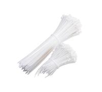 FEEIMOL Attache Cable, 500 Pièces Collier de Serrage 200 mm x 5 mm, Serre Câbles Nylon Blanc