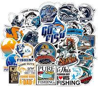Feeke Lot de stickers Honch en vinyle pour ordinateur portable iPad voiture bagages bouteille d'eau Fishing C