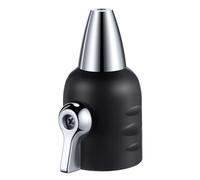 Feekoon Buse de jet avec arrêt, 1,9 cm GHT Sweeper - Embout de tuyau d'arrosage en zinc avec valve d'arrêt, buse de pulvérisation pour arrosage du jardin, lavage de voiture et balayage de trottoir