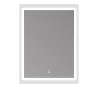 Feel 60x80 cm miroir suspendu rectangulaire avec éclairage LED 3 couleurs et capteur, blanc (SATZFEELOBLED6080)