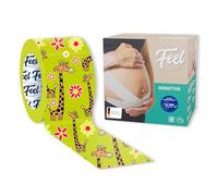 FEEL Bande de kinésiologie sensible de qualité supérieure (5 cm x 5 m) - Colle maximale douce pour la peau - Maintient jusqu'à 5 jours sur la peau - Bande physiologique imperméable et 180 % élastique