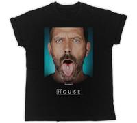Feel Better Dr House Movie Poster T-Shirt Mens Black Tees Unisex Shirt S Black L
