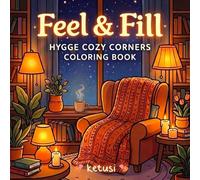 Feel & Fill: Bold and Easy Hygge Coloring Book for Adults and Teens to Relax, Stress Relief and Enjoy Calm Creative Moments at Home
