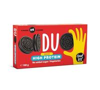 Feel FIT DUO High Protein Biscuits à la crème, sans sucre ajouté, 22% de protéines, 4 paquets de 4 biscuits dans le Paquet (5x168 g)
