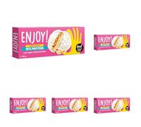 Feel FIT ENJOY! Milky Peanut, biscuits protéinés avec crème de cacahuète et glaçage aux cacahuètes dans du lait, sans sucre ajouté, Low Carb & Keto, Protein snack, adaptés aux diabetique, 96 g