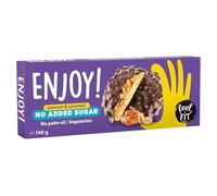 Feel FIT Enjoy! Peanut & Caramel Biscuits à la crème de caramel et aux cacahuètes au chocolat au lait, sans sucre ajouté et sans huile de palme 100 g
