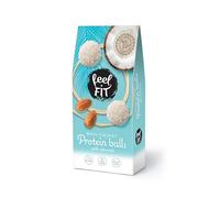 Feel FIT Pralines à la noix de coco et aux amandes, 4 sachets de 63 g chacun, sans sucre ajouté