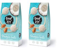 Feel FIT Pralines à la noix de coco et aux amandes, 4 sachets de 63 g chacun, sans sucre ajouté (Lot de 2)
