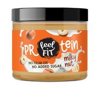 Feel FIT Protein Milky Nut - Pâte à tartiner protéinée Lait-Noisette, sans sucre ajouté, keto, low carb, sans huile de palme, 24% protéines, 200g