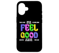 Feel Good 70’s Vintage Retro Design Groovy Feeling Coque pour iPhone 16