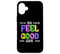 Feel Good 70’s Vintage Retro Design Groovy Feeling Coque pour iPhone 16 Plus