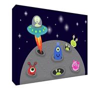 Feel Good Art ALIENS1216-15IT Tableau sur Toile Motif Aliens Multicolore 20 x 30 cm Multicolore