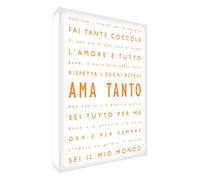 Feel Good Art lvdp1216 - 01r-it Impression sur Toile de Mur, Dessin AMA intensément 30 x 40 cm Orange