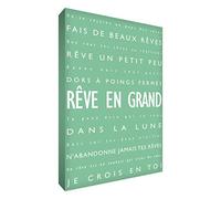 Feel Good Art Moderne et Typographique Toile sur Cadre Mural de Style Vert Pâle 40 x 60 cm