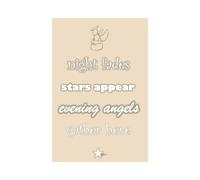 Feel Good Art Toile épaisse Nuit fades, étoiles apparaissent, Soirée Anges Se Rassemblent ici (A3, beige)