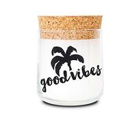 FEEL GOOD CANDLE - Bougie parfumée - Idée Cadeau ou pour la décoration (Good Vibes Only, Vanille)