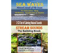 Feel Good Dynamics - Sea Waves - Natural Sounds of The Ocean, Stream Sounds - The Babbling Brook, 2 CD Set of Calming Natural Sounds for Relaxation, Sleep, Meditation and Visualisation