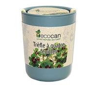Feel Green Ecocan, Trèfle À Quatre Feuilles, Idée Cadeau (100% Biodégradable), Grow-Your-Own/Kit Prêt-à-Pousser, Le Pot Écologique Qui Croît 9 x 7 cm, Produit en Autriche