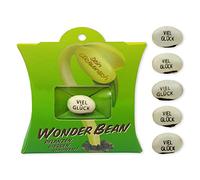 Feel Green Wonder Bean Lot de 5 haricots avec message porte-bonheur gravé - Fabriqué en Autriche - Idée cadeau durable