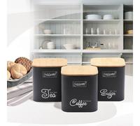Feel Maestro Lot de 3 Pots MR-1775-3S-NOIR