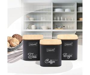 Feel Maestro Lot de 3 Pots MR-1775-3S-NOIR