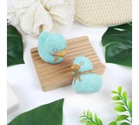 Feel Natural Bombe de Bain Moussant Canard - Relaxation Détente - Cadeau Femme - Bien-Etre - Parfum Monoï - Bleu - 1 x 100 grs - Ambiance Aromatherapie