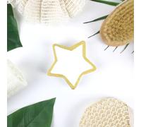 Feel Natural Bombe de Bain Moussant Etoile - Relaxation Détente - Cadeau Femme - Bien-Etre - Parfum Monoï - Blanc et Doré - 1 x 100 grs - Ambiance Aromatherapie