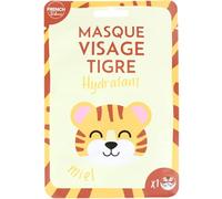 Feel Natural - Masque Hydratant Intense et Rapide - Visage Tigre - En Tissu - Soin Visage - Anti Ride - Anti Cernes - Nettoyant - Revitalisant - Revivifiant - Détoxifiant
