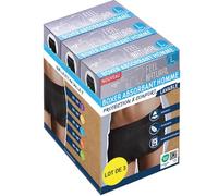 Feel Natural Pack 3 Boxer Anti Fuite Homme Protection et Confort Lavable - Taille L - Protection Urinaire Homme - Boxer Absorbant Confortable et Discret - Conçu pour Les Fuites Urinaires Adultes