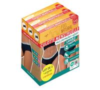 Feel Natural - Pack 3 Culottes Menstruelles Premières Règles - Sous Vêtement - Protection Absorbante Sans Couture, Confort Hygiénique Jeune Femme, Ado - Lavable, Anti Fuite - Noir - Taille XXS