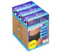 Feel Natural - Pack Culotte Menstruelle Absorbante & Confort Réutilisable - Protection Hygienique Lavable, Coupe Haute Dentelle - Flux Léger à Modéré - Culotte Taille Haute Invisible - Taille L