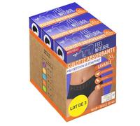 Feel Natural - Pack Culotte Menstruelle Absorbante & Confort Réutilisable - Protection Hygienique Lavable, Coupe Haute Dentelle - Flux Léger à Modéré - Culotte Taille Haute Invisible - Taille XL