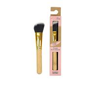 Feel Natural - Pinceau Biseauté pour Maquillage : Blush, Poudre, Contouring et Fond de Teint - En Bambou Naturel - Fibres Ultra Douces - 1 Unité