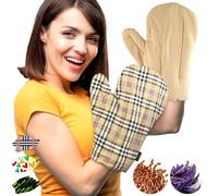 Feel Recovery Set 2 Mitaines: Gants Arthrose Micro-ondes (Taille Unique) - Chauffe Main Anti Inflammatoire pour Arthrite et Polyarthrite - Tissu 100% Coton et Odeur de Lavande (Oxford)