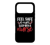Feel Safe At Night Sleep with A Nurse Funny Nursing Nurses Coque pour iPhone 17 Pro Max