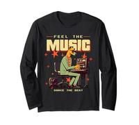 Feel The Music Dance The Beat (Déclaration drôle de Musicien) Manche Longue