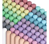 feela 162PCS Craies de Trottoir, 18 Couleurs Craies de Rue Multicolores, Craie Extérieure pour Peindre sur le Trottoir, Tableau Noir pour Ecole, Famille