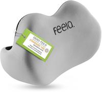 feela.® Coussin de Dossier Ergonomique pour Chaise de Bureau | Coussin Lombaire comme Coussin de Chaise pour la Maison, Le Bureau ou Le Dos dans Le Bureau (Argenté)