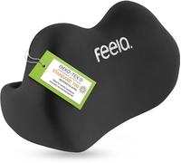 feela.® Coussin de Dossier Ergonomique pour Chaise de Bureau | Coussin Lombaire comme Coussin de Chaise pour la Maison, Le Bureau ou Le Dos dans Le Bureau (Noir)