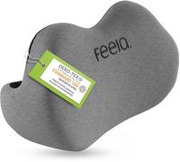 feela.® Coussin de Dossier Ergonomique pour Chaise de Bureau | Coussin Lombaire comme Coussin de Chaise pour la Maison, Le Bureau ou Le Dos dans Le Bureau (Gris Foncé)