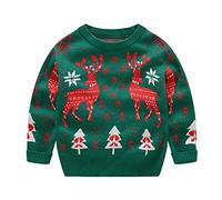 Feelcrag Pull De Noël pour Bébé Fille Et Garçon - Nouveauté Pull Enfant Hiver Sweat-Shirt 4 Ans - Dessin Animé Mignon Pulls Hauts