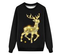 Feelcrag Pull Noel Famille Noël Famille Wapiti Sweat Parent Et Enfants Pull Noel One Piece Sweat Noel Garcon Pull De Noel Homme Lumineux Pull De Noël 12 Ans Déguisement Bonhomme De Neige