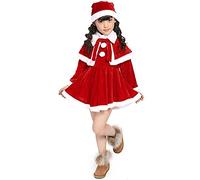 Feelcrag Robe Noël Bébé Fille Noel Robe Fille Princesse avec Chapeau Ensemble De Vêtements De Noël pour Bébé Fille Robe Noël Bébé Bandeau De Noël Ensemble Tenue Noël Nouveau-Né