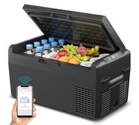 Feelfunn Réfrigérateur 12 V - Congélateur portable de 20 L, refroidisseur électrique pour voiture, camion, camping-car, van, camping et voyage en voiture, réfrigérateur à refroidissement rapide avec