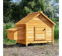 FeelGoodUK Grande Poulailler en Bois avec Pondoir et Perchoir Poulailler 2 Poules avec Rampes d'Accès et Portes verrouillables Grand d'Espace d'Activité Idéal pour Poules Petits Animaux Lapins