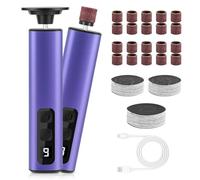 Feelhap 2-in-1 Rapeuse Pieds Electrique Puissante, 9 Vitesses Réglables Râpe Électrique Pied, Ponceuse Pieds Electrique avec Affichage pour Pieds Pedicure, Lime electrique pied pour Peau Morte Corne