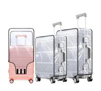 Feelhap Housse Valise Protection, Lot de 3 Housses de Protection Transparentes Housse de Valise en PVC pour Valise de Protection étanche à la Poussière, Housse pour Valise Housse Protection Valise