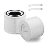 Feelhap Lot de 2 Core 300 Core 300S Filtre de Rechange, Filtres HEPA 3 en 1 | Compatibles avec Purificateur d'Air LEVOIT Core 300, Core 300S, Core 300-RF, Filtres de Rechange LEVOIT Core 300 core 300s
