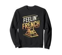Feelin Guillotine Française Humour Sombre Révolution Meme Satire Sweatshirt