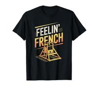 Feelin Guillotine Française Humour Sombre Révolution Meme Satire T-Shirt